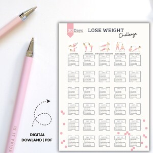 30 Day Lose Weight Challenge House Workout Fitness Challenge