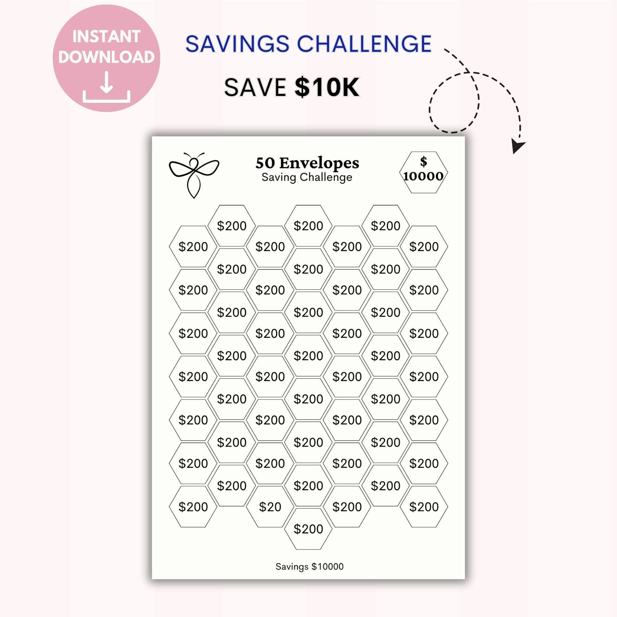 10K Saving Challenge | 200 Saving | Dollar Saving Challenge | A6 