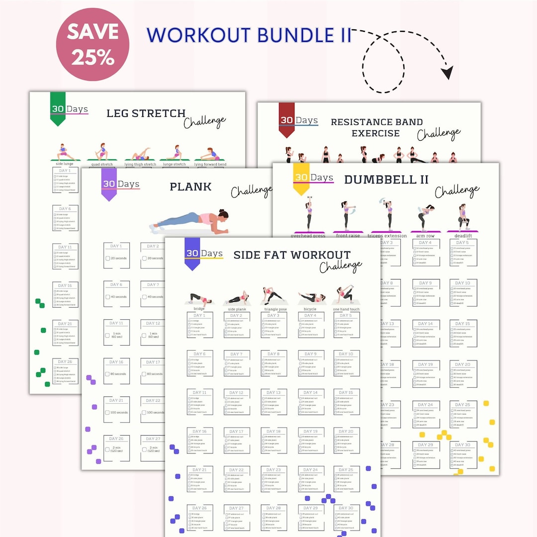 Workout Bundle 2 | 5 Products | 30 Day Workout Challenge | House ...