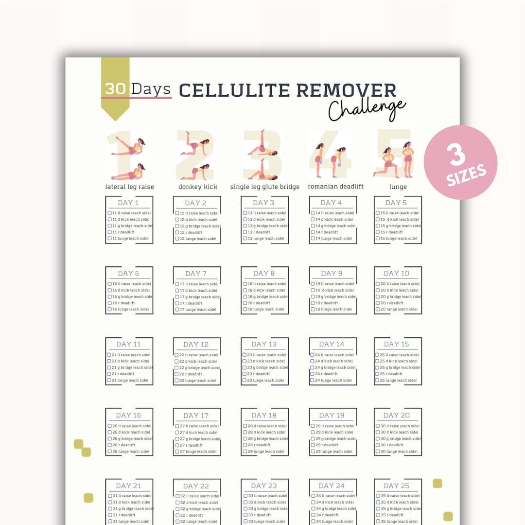 30 Day Cellulite Remover Challenge Anti Cellulite Home Workout