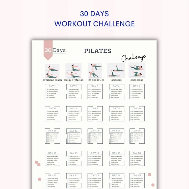 30 Day Pilates Challenge Lose Belly Fat Pilates House Workout