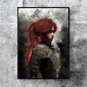 Stampa di Maelle Expedition 33, decorazione murale per videogiocatori, decorazione Lumiere, poster di Clair Obscur, regalo per gli amanti dei videogiochi, stampa artistica di JRPG, decorazione per videogiochi