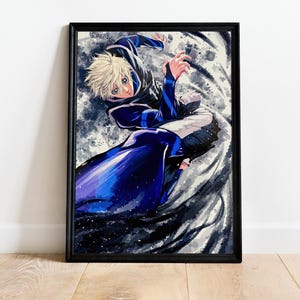 Poster di Blue Lock Nagi, arte murale, fan art di anime, arredamento per la casa, stampa anime, regalo per lui, arte manga, poster da collezione, regalo per gli amanti degli anime