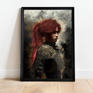 Póster de Maelle de la Expedición 33, Arte mural para gamers, Decoración de Lumiere, Póster de Claro Oscuro, Regalo para amantes de los videojuegos, Póster de arte JRPG, Decoración de videojuegos