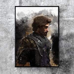 Stampa di Gustave Expedition 33, decorazione murale per videogiocatori, decorazione Lumiere, poster di Clair Obscur, regalo per gli amanti dei videogiochi, stampa artistica di JRPG, decorazione per videogiochi