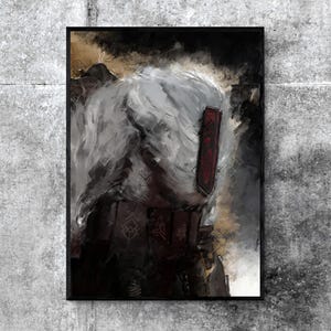 Stampa Monoco Expedition 33, decorazione murale per videogiocatori, decorazione Lumiere, poster Clair Obscur, regalo per gli amanti dei videogiochi, stampa artistica JRPG, decorazione per videogiochi