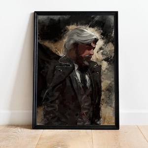 Póster de Renoir de la Expedición 33, Arte mural para gamers, Decoración de Lumière, Póster de Claro Oscuro, Regalo para amantes de los videojuegos, Póster de arte JRPG, Decoración de videojuegos