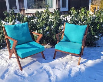 Low Rider Porch Chairs / Mid Century Modern Porch Chairs