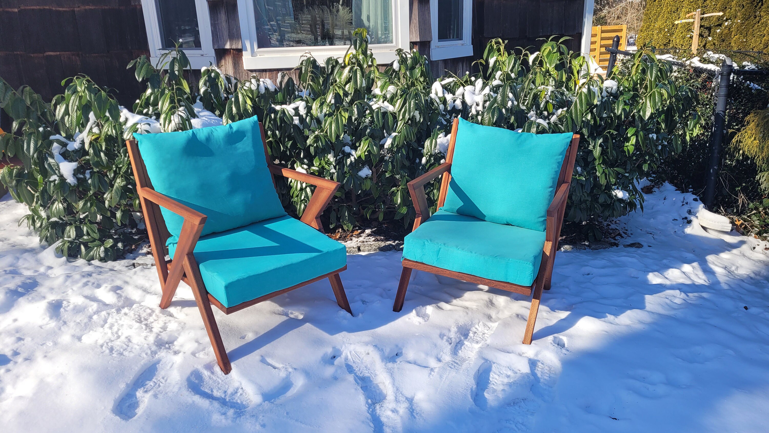 Low Rider Porch Chairs / Mid Century Modern Porch Chairs - Etsy