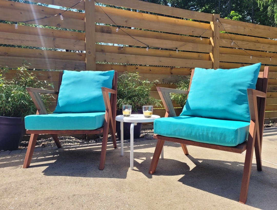 Low Rider Porch Chairs / Mid Century Modern Porch Chairs - Etsy