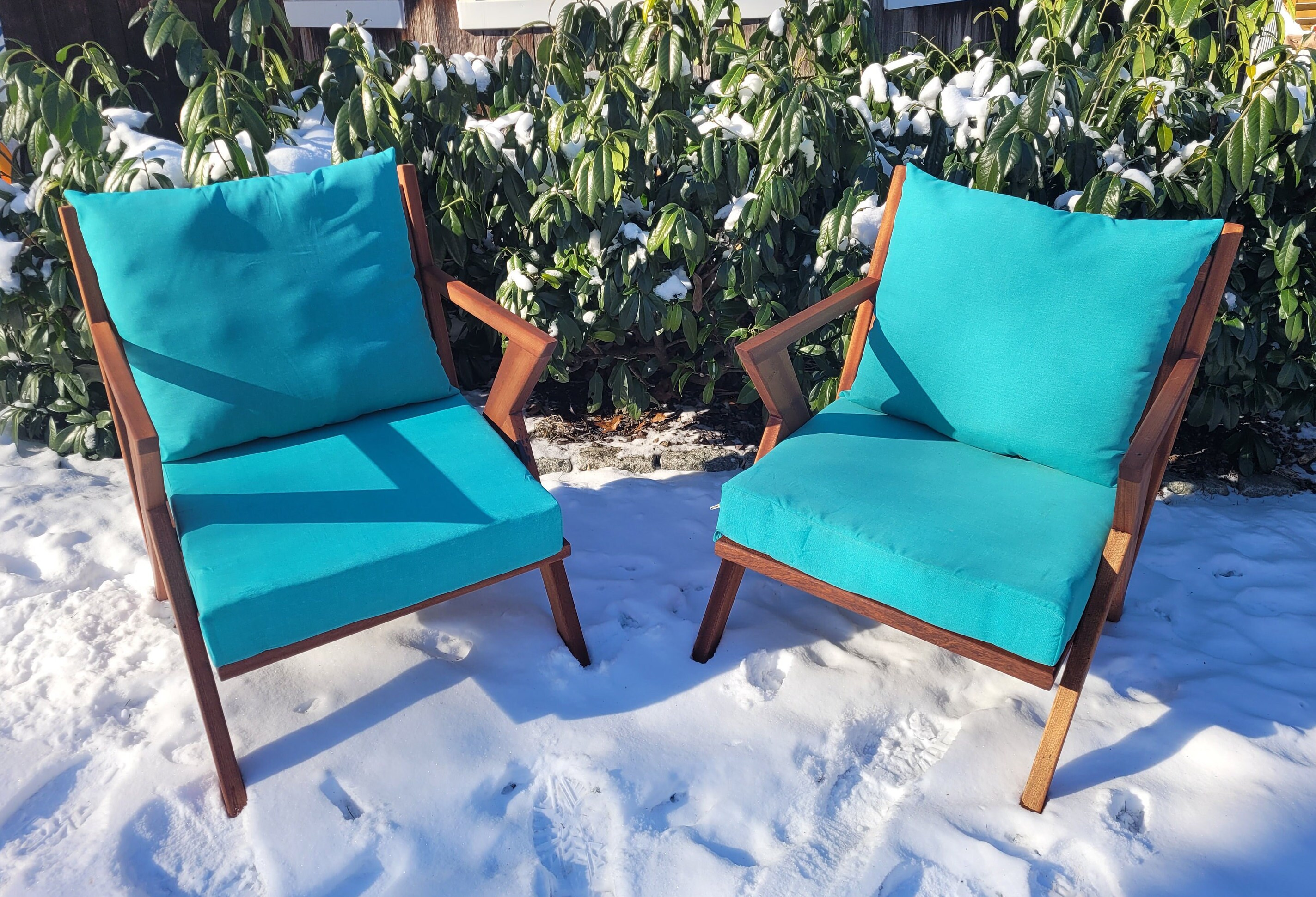 Low Rider Porch Chairs / Mid Century Modern Porch Chairs - Etsy