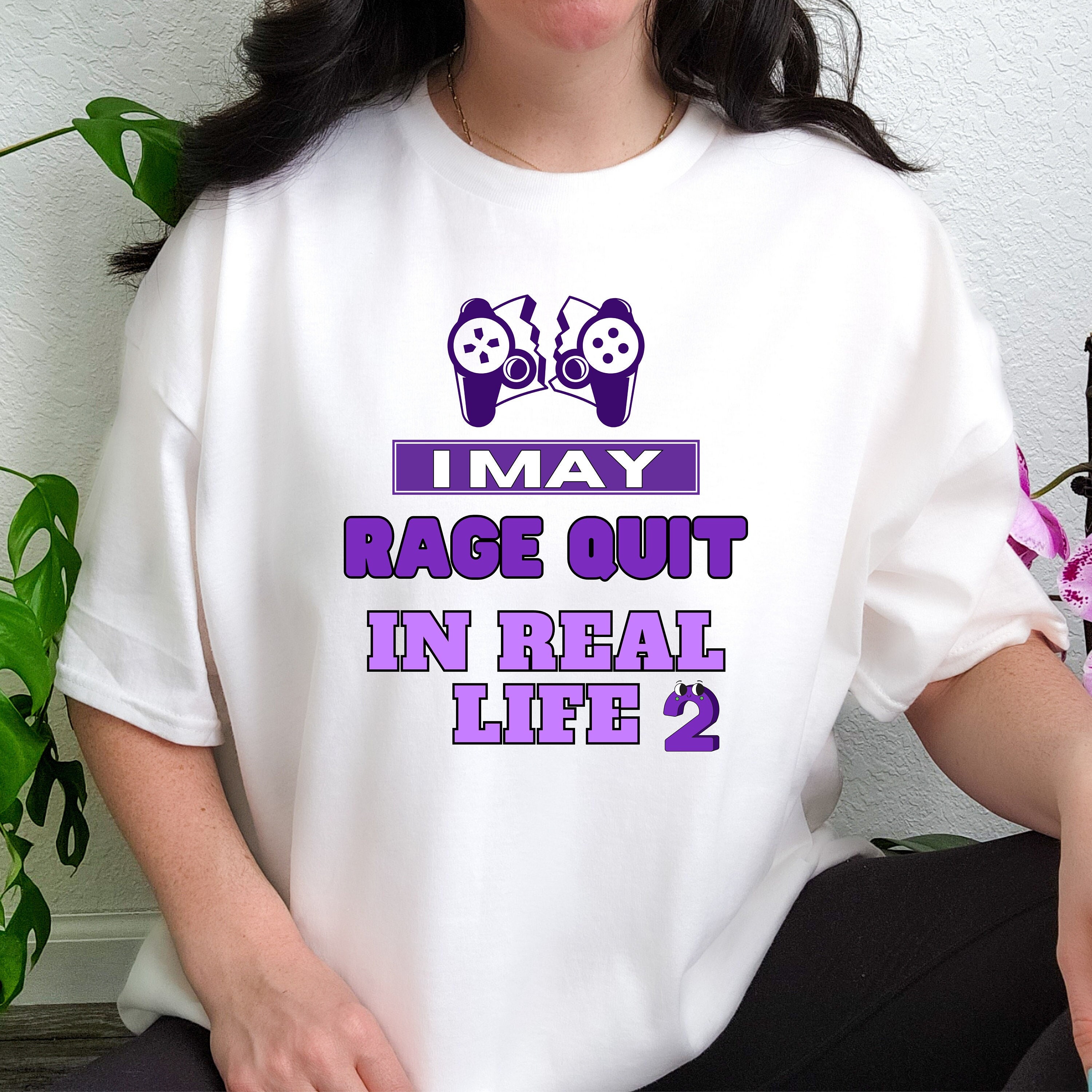 I Make Noobs Rage Quit Meme Themed T-shirt 