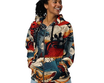 【GRAY】Abstracted paisley hoodie BDG Paisley Pattern Full-Zip Hoodie Sweatshirt | Urban Outfitters