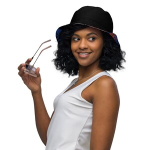 Graffiti Bucket Hat, Unisex Streetwear Hat, Urban Graphic Bucket Cap, Abstract Festival Hat, Reversible Style Fashion Hat