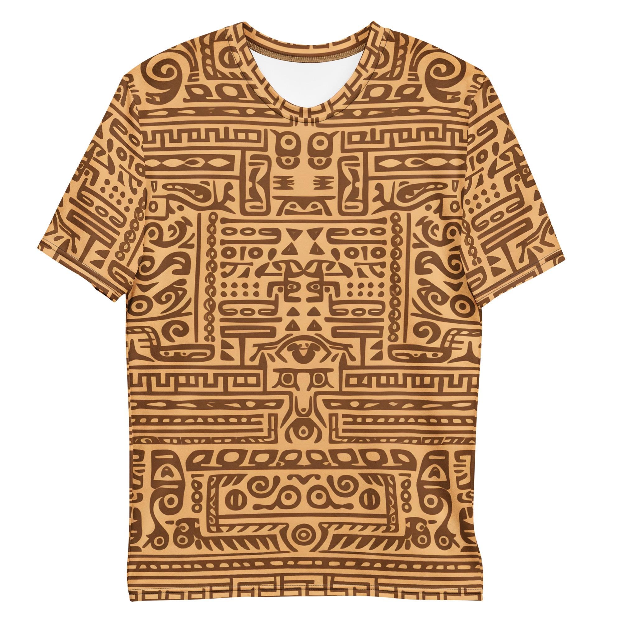 Men's African Tribal Print T-shirt: Ethnic Pattern Tee - Etsy