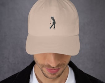 Classic embroidered Golfer Hat gift idea  for dad sporty golfer hat cool relax fit dad hat