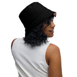 Graffiti Bucket Hat, Unisex Streetwear Hat, Urban Graphic Bucket Cap, Abstract Festival Hat, Reversible Style Fashion Hat