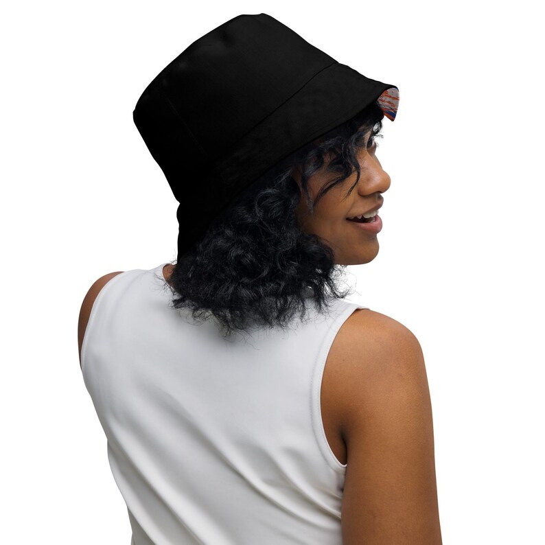 Graffiti Bucket Hat, Unisex Streetwear Hat, Urban Graphic Bucket Cap, Abstract Festival Hat, Reversible Style Fashion Hat
