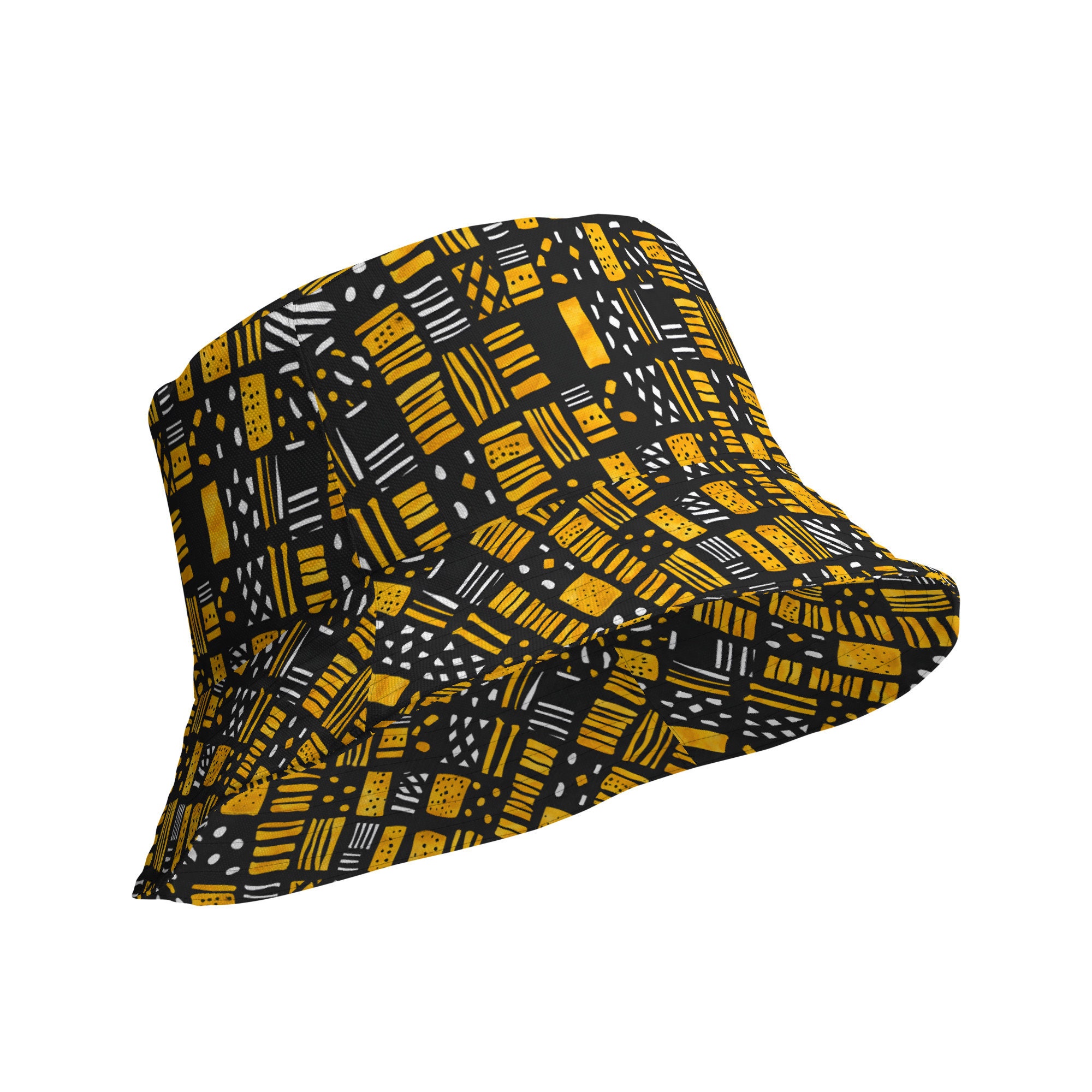 キャップ ^ ^ Unisex Black AOP Reversible Bucket Hat K51142 Graphic (AOP) Reversible Bucket Hat Gift Idea for Friend