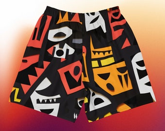 Men's Graphic Athletic Shorts: Stylish Beach Wear