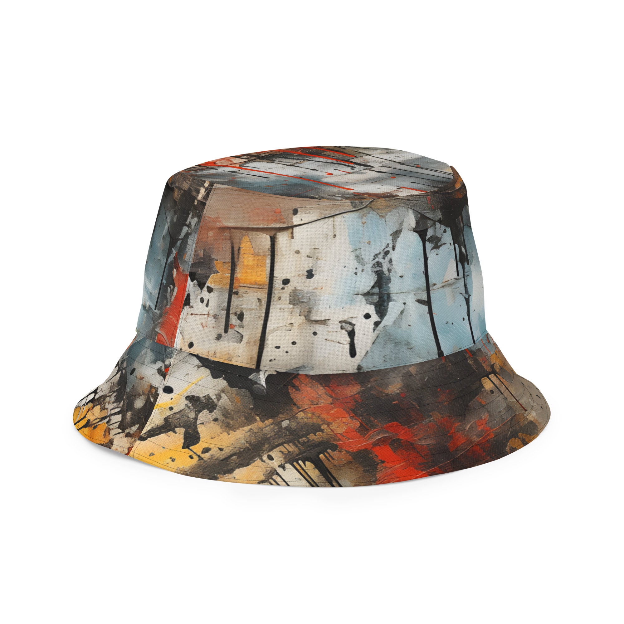Tie-dye Reversible Bucket Hat: Urban Style, Summer Fashion  display picture 1