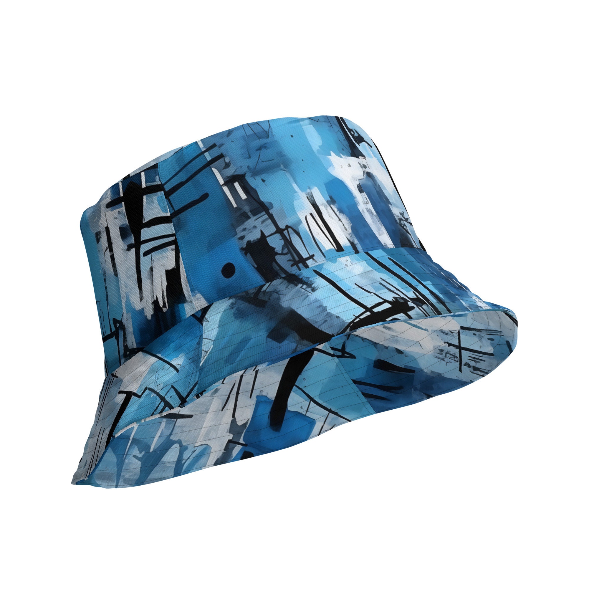 キャップ ^ ^ Unisex Black AOP Reversible Bucket Hat K51142 Graphic (AOP) Reversible Bucket Hat Gift Idea for Friend