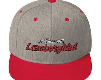 Embroidered Lamborghini Snapback Hat