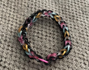 Rubber band rainbow loom bracelets