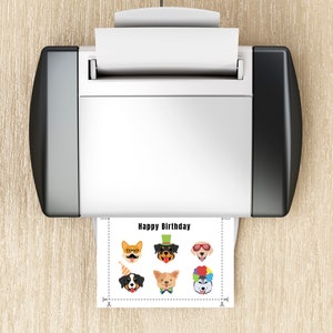 Printable Dog Birthday Card - Etsy