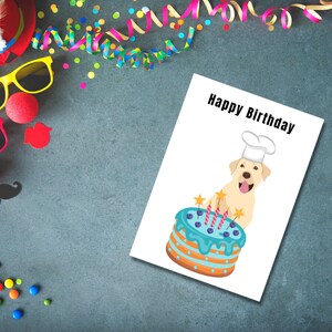 Printable Dog Birthday Card - Etsy