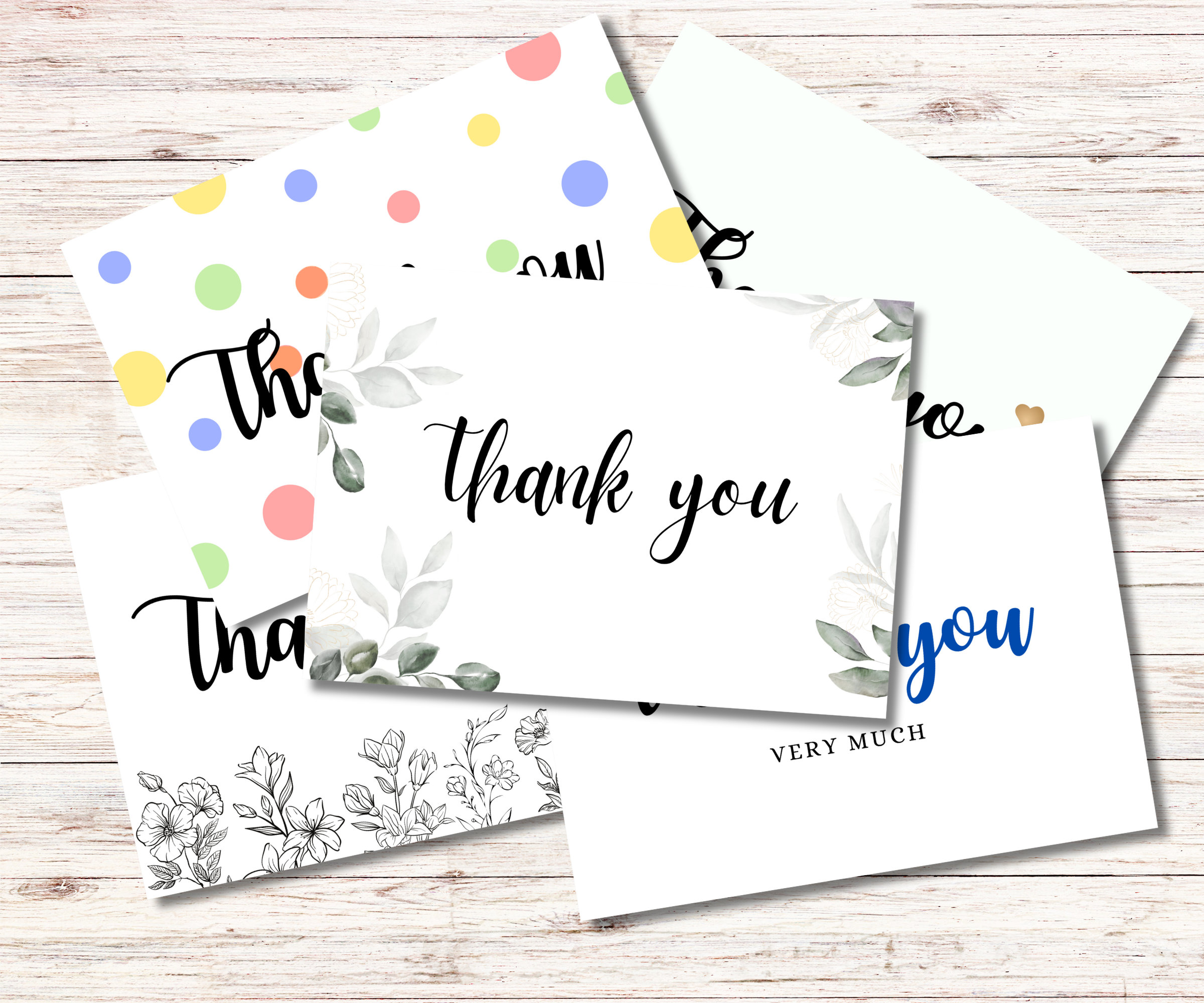 Printable Thankyou Card, Thank You Card - Etsy