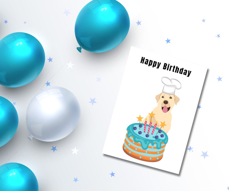 Printable Dog Birthday Card - Etsy