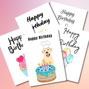 Printable Dog Birthday Card - Etsy