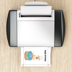 Printable Dog Birthday Card - Etsy
