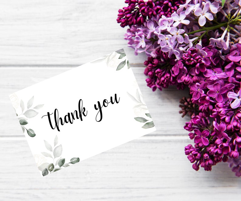 Printable Thankyou Card, Thank You Card - Etsy