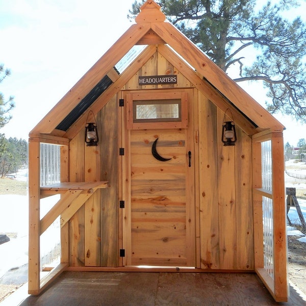 DIY Multipurpose Structure for an Outhouse or Garden Shed - Plans are in IMPERIAL and METRIC measurements