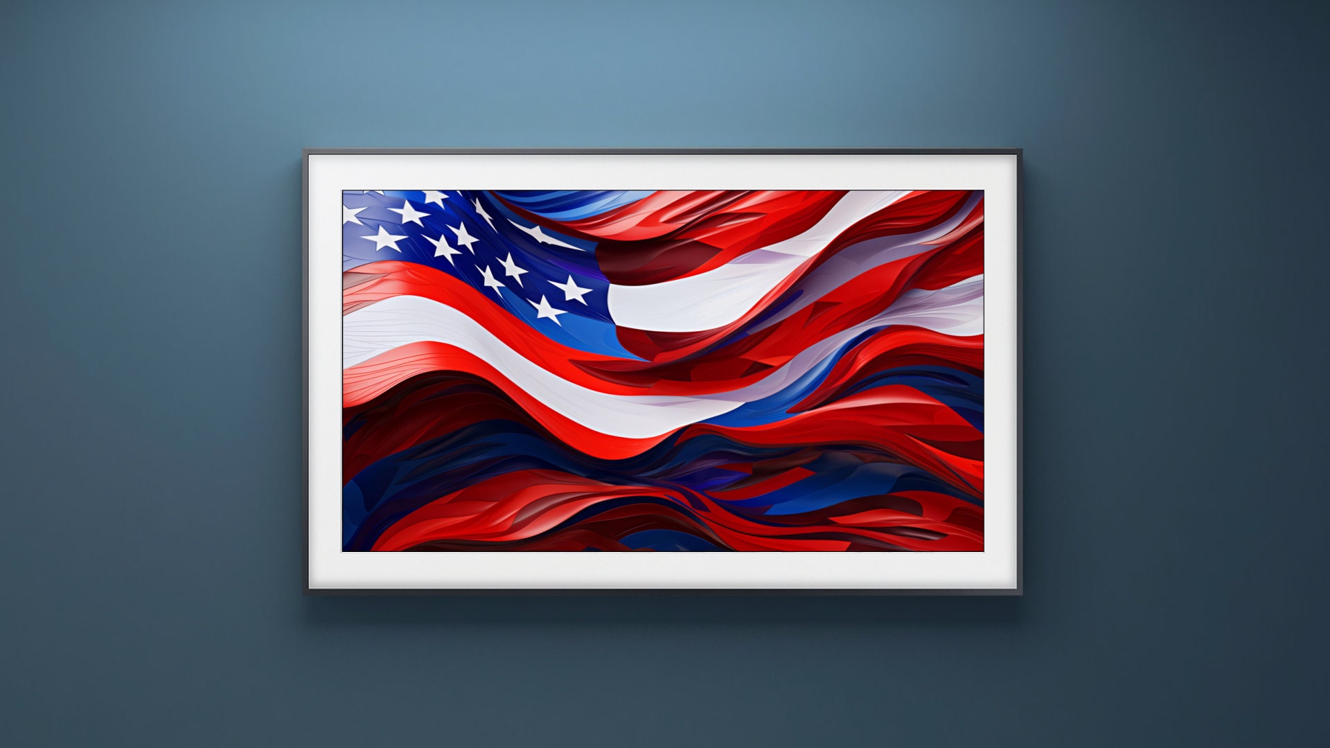 USA Flag Digital Art Highquality American Flag Artwork for Etsy