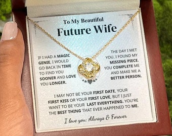 Necklace To My Future Wife Engagement Gift Sentimental Gift For Bride From Groom, Anniversary Gift, Birthday Gifts For Fiancee/Future Wife