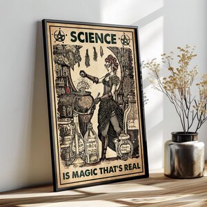 Science is Magic That's Real Witchy Poster, Science Art Print, Science ...