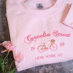 Embroidered Cornelia Street Sweatshirt,Cornelia Street Crewneck Sweatshirt, Great Gift for Her Women Mom Friend