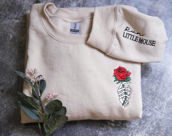Run Little Mouse Sweatshirt, Haunting Adeline Shirt, Dark Romance Merch, Smut Reader, Women's Book Lover Gift, Rose Skeleton Comfort Shirt