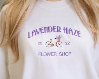 Lavender Haze Embroidered Sweatshirt, Embroidered Crewneck, hoodie, tshirt, subtle merch for music lover