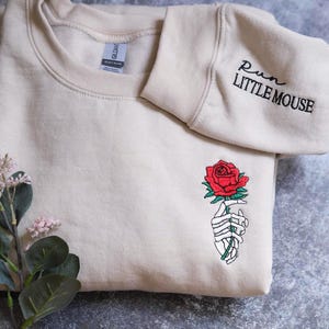 Run Little Mouse Shirt, Rose Skeleton Sweatshirt, Haunting Adeline Tee, Dark Romance Reader Merch, Book Lover Gifts for her image 8