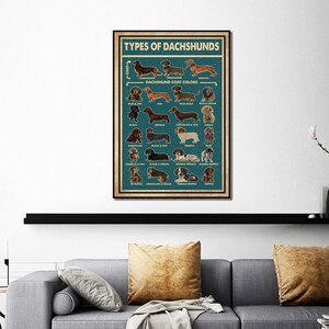 Types Of Dachshunds Poster, Dachshund Poster, Dachshund Art Print, Dachshund Wall Decor, Dachshund Art, Dachshund Wall Hanging image 5