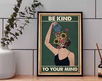 Books Into The Library - Poster verticale con scritta in lingua inglese Girl Love Book, poster da parete, motivo Book Into The Library, poster da parete, decorazione in metallo, 20 x 30
