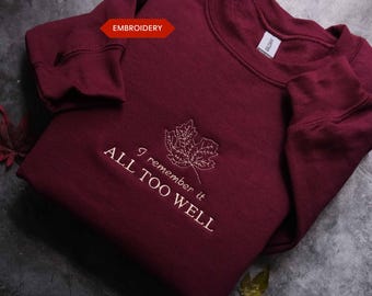 Sudadera ATW bordada, Sudadera minimalista "Te lo recuerdo" ATWTMVTVFTV, Regalo estético para chicas tristes, Regalo de atuendo de otoño para ella
