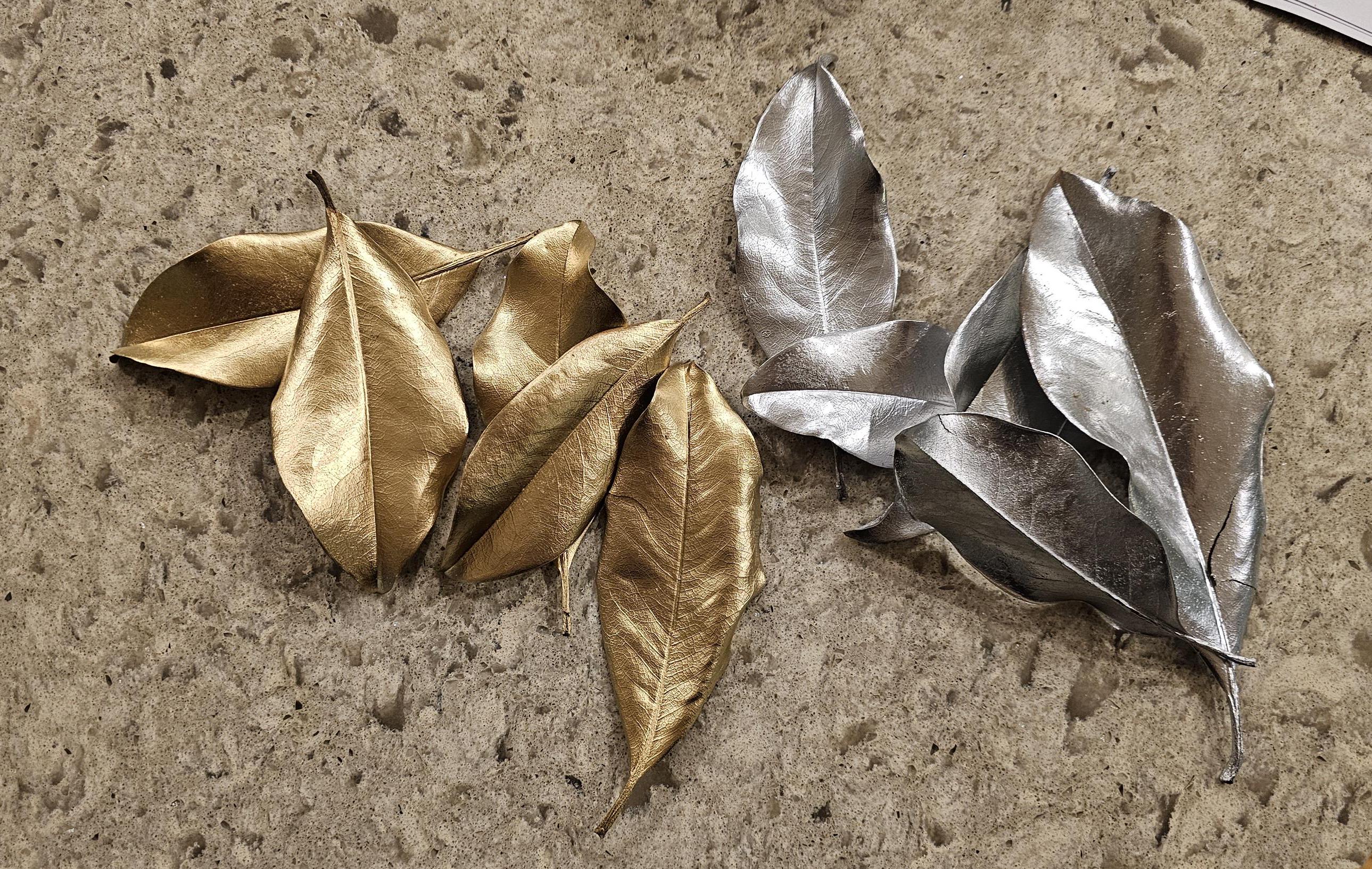 Ghirlanda Foglie Di Magnolia 1,8m - Marrone E Verde Autunno Per Camino E Porta - Decorazione Realistica
