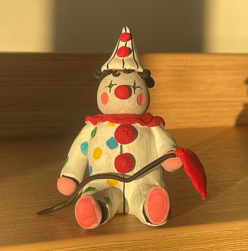 Cute Clown Sculpture/ Desk Buddy - Etsy