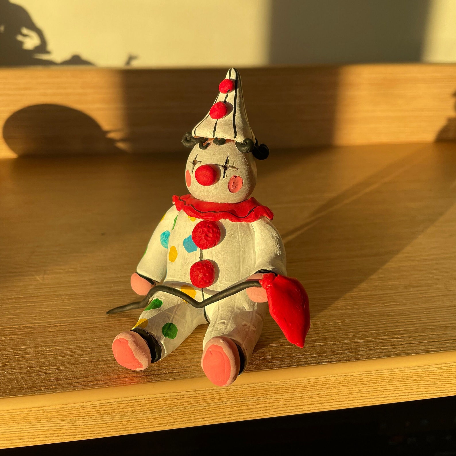 Cute Clown Sculpture/ Desk Buddy - Etsy