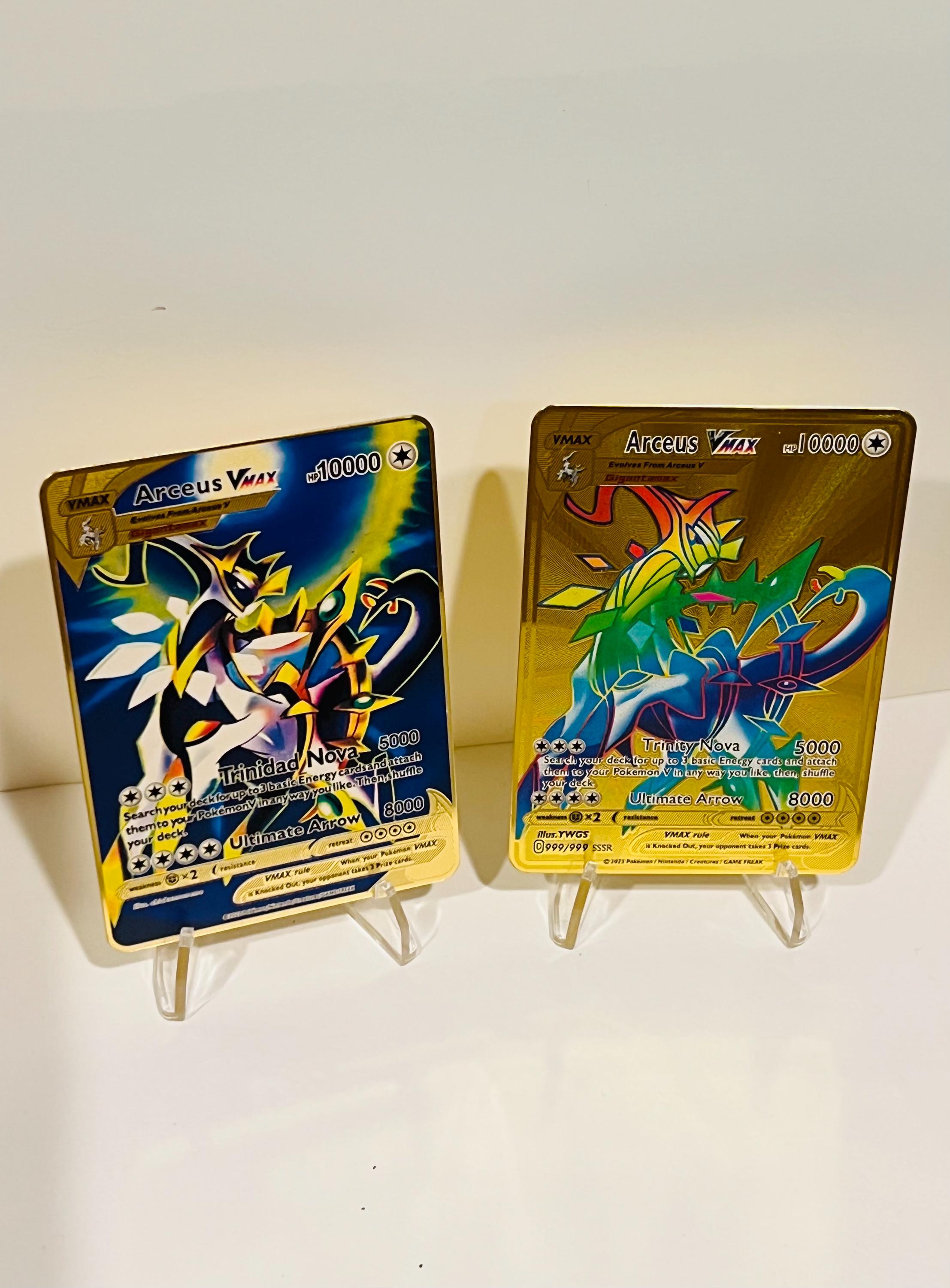 Arceus VMAX 2 Gold Metal Custom Fan Card - Etsy